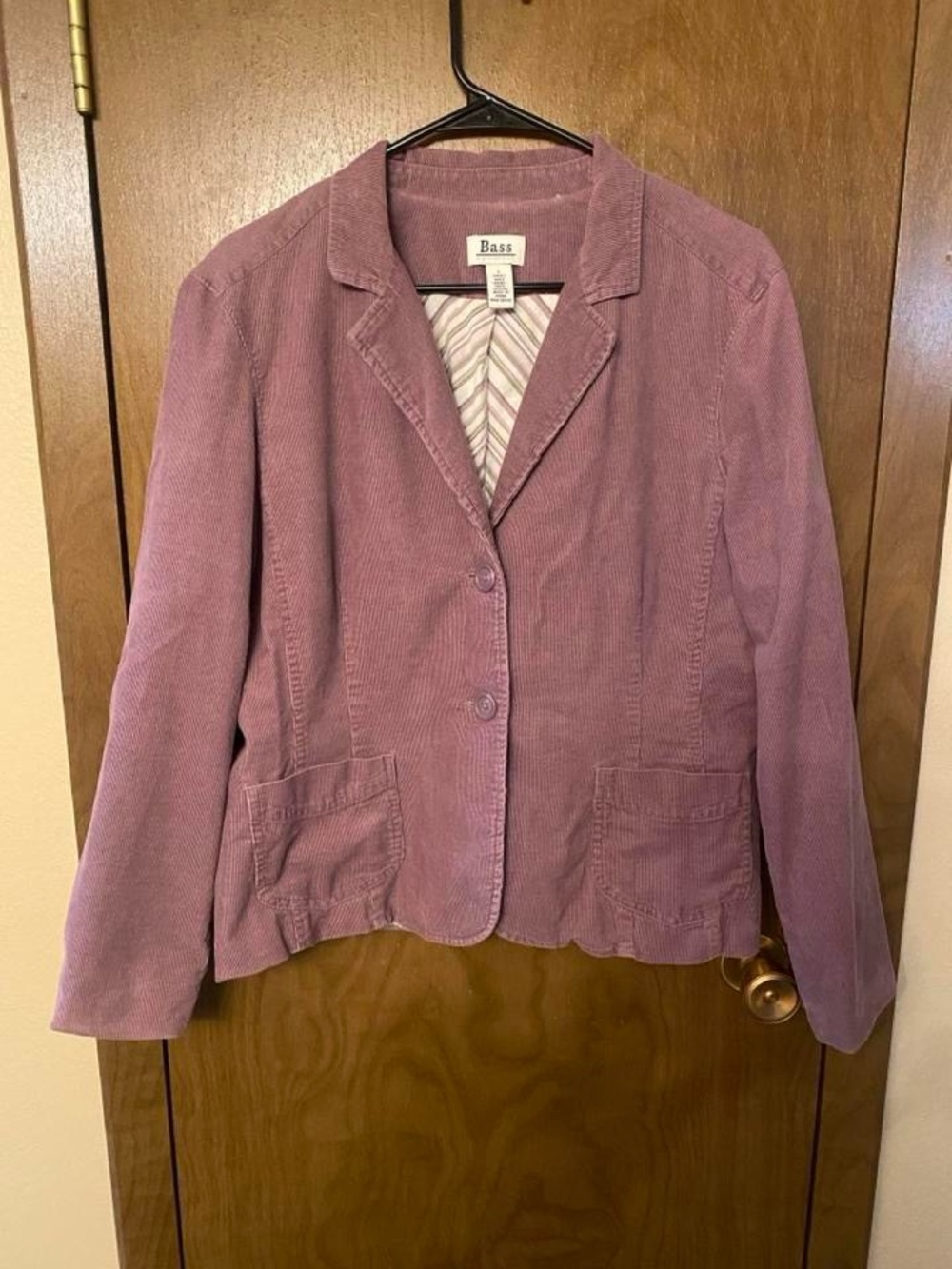 Bass Women's Corduroy Blazer in Dusky Rose